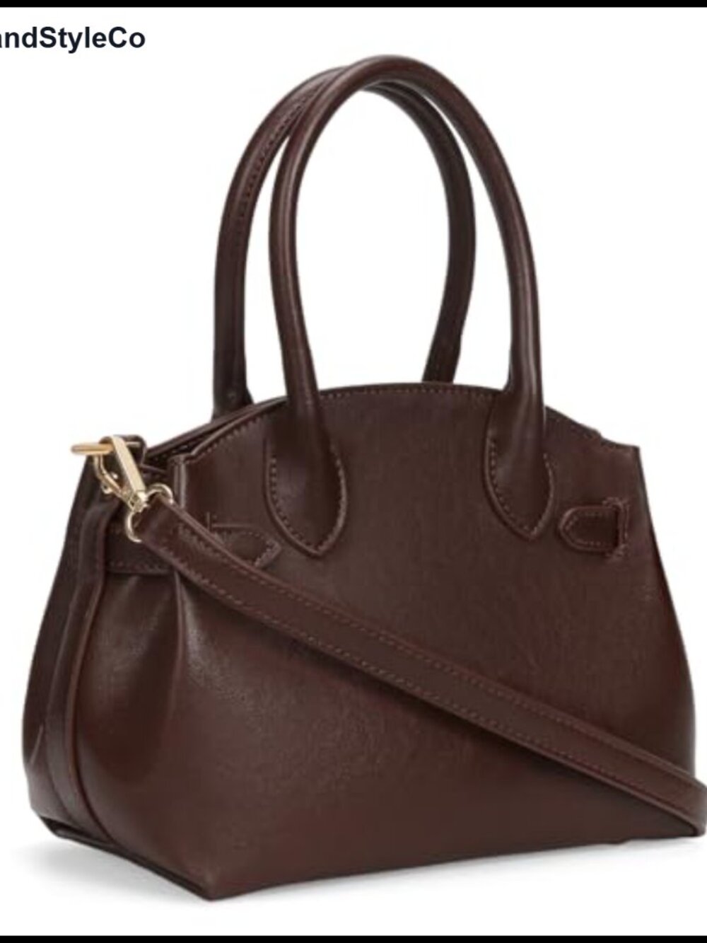 Small Top Handle Bag Faux Leather Crossbody Satchel Purse